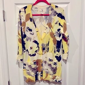 ⭐️3/$20⭐️ Anthropologie Tabitha floral cardigan